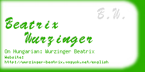 beatrix wurzinger business card